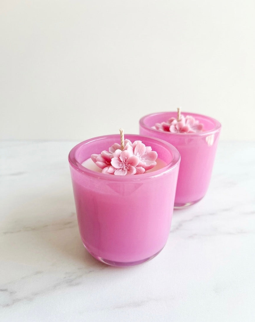 A Spring Collection Duo Candle Set - Lychee & Sakura Cherry Blossom