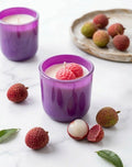 A Spring Collection Lychee Candle – Purple Glass Jar